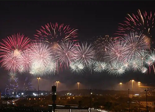 锡林郭勒盟焰火晚会